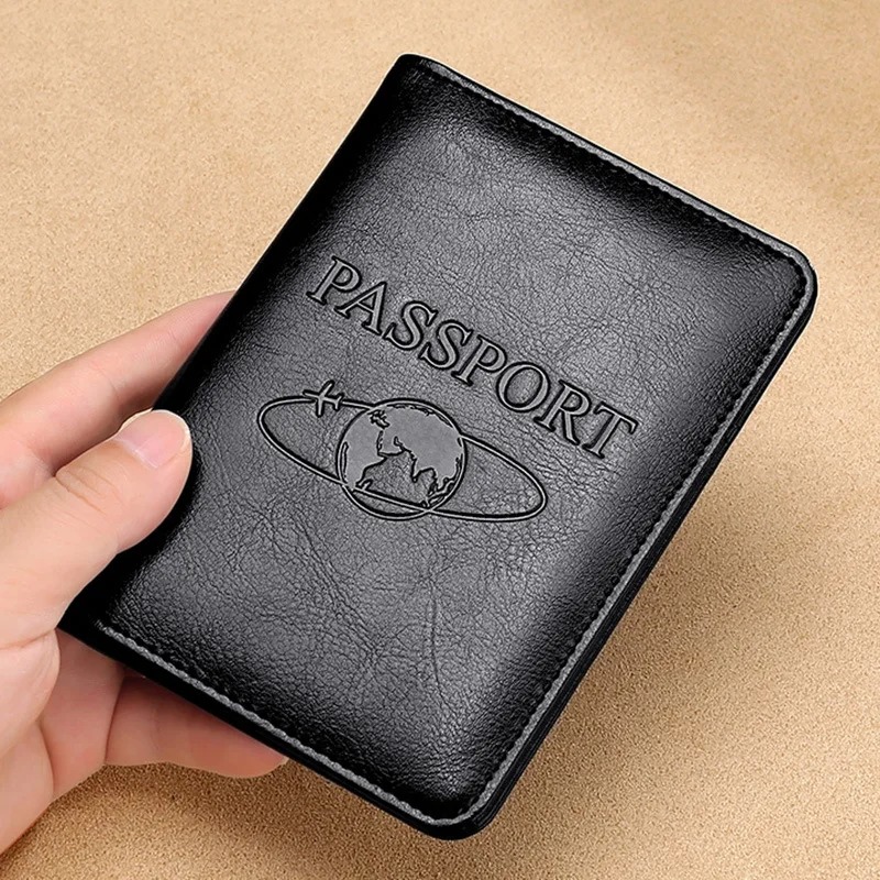 유니섹스 정품 가죽 여권 커버 RFID 차단 남자 여권 - Travel Accessories Wallet 리뷰 및 가격