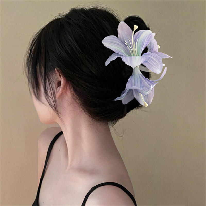 슈퍼 페어리 에뮬레이션 릴리 플라워 헤어 클로 클립 여 - Travel Accessories Aesthetic 리뷰 및 가격