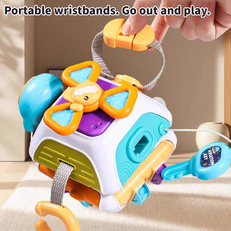 몬테소리 감각 장난감, 아기 활동 큐브, 비지 볼 여행 - Travel Accessories Baby 리뷰 및 가격