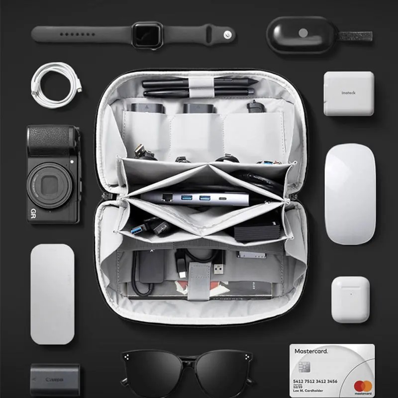 다기능 디지털 액세서리 가방, 업그레이드된 방수 나일론 - Travel Accessories Organizer Bag 리뷰 및 가격
