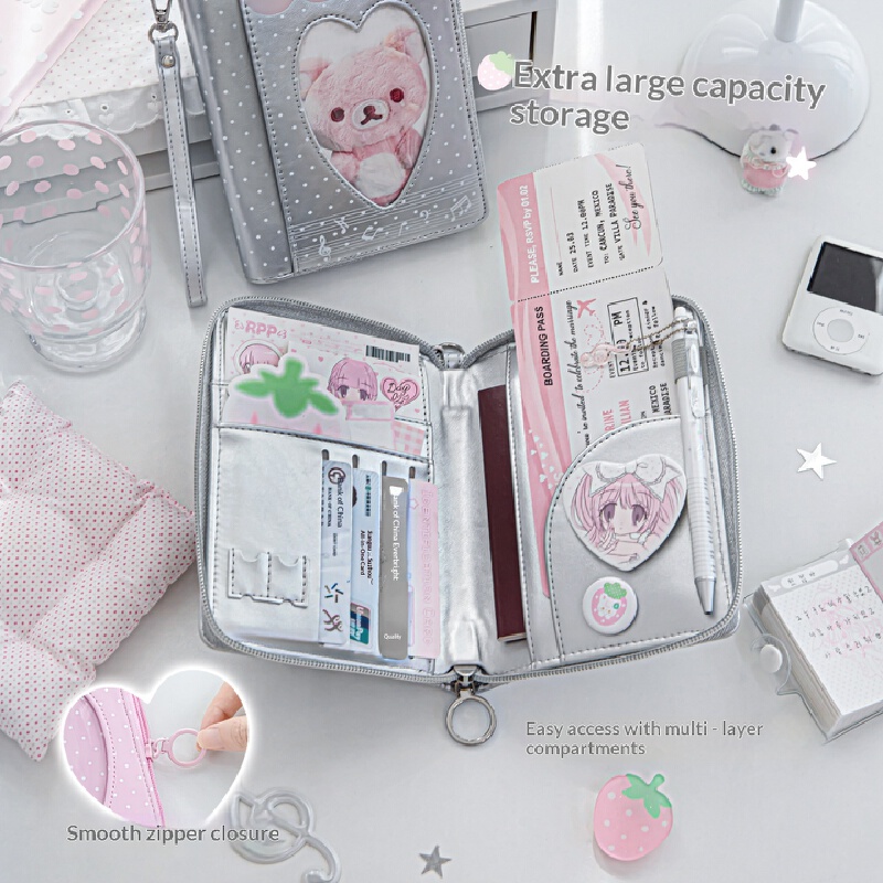 RosyPosy 여권 지갑 딸기 폴카 도트 Pu 대용량 - Travel Accessories Wallet 리뷰 및 가격