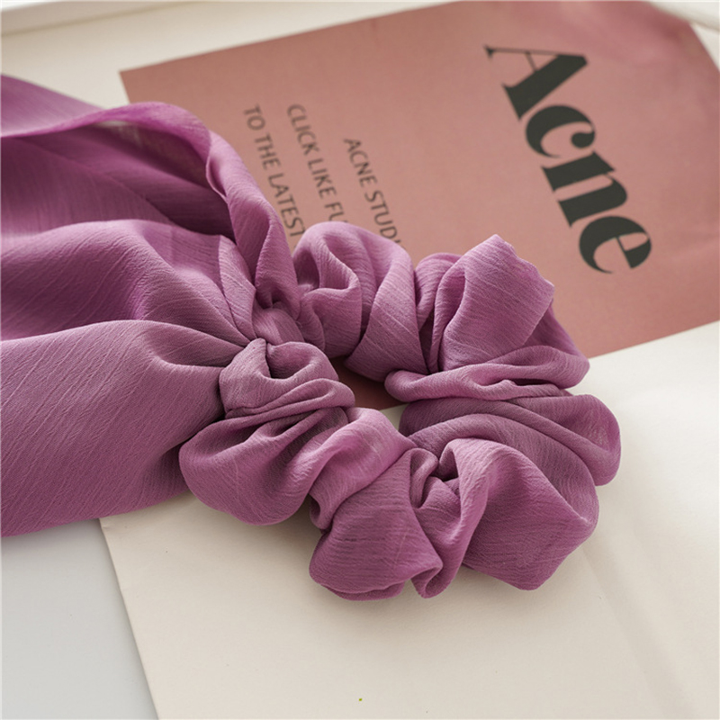 1Pc 패션 25cm 쉬폰 긴 리본 Scrunchies - Travel Accessories Aesthetic 리뷰 및 가격