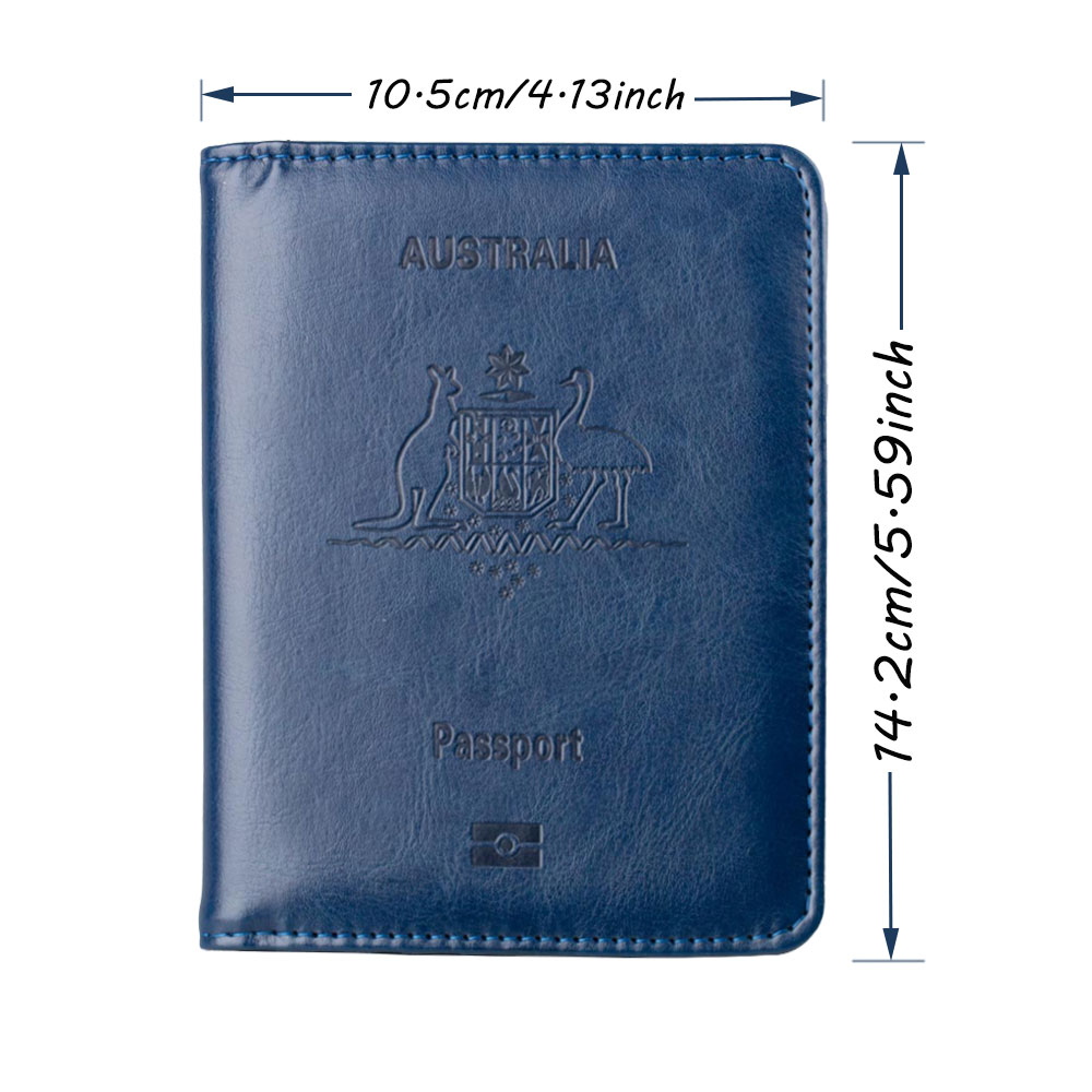 맞춤형 이름 호주 RFID 차단 PU 가죽 여권 홀더, - Travel Accessories Wallet 리뷰 및 가격