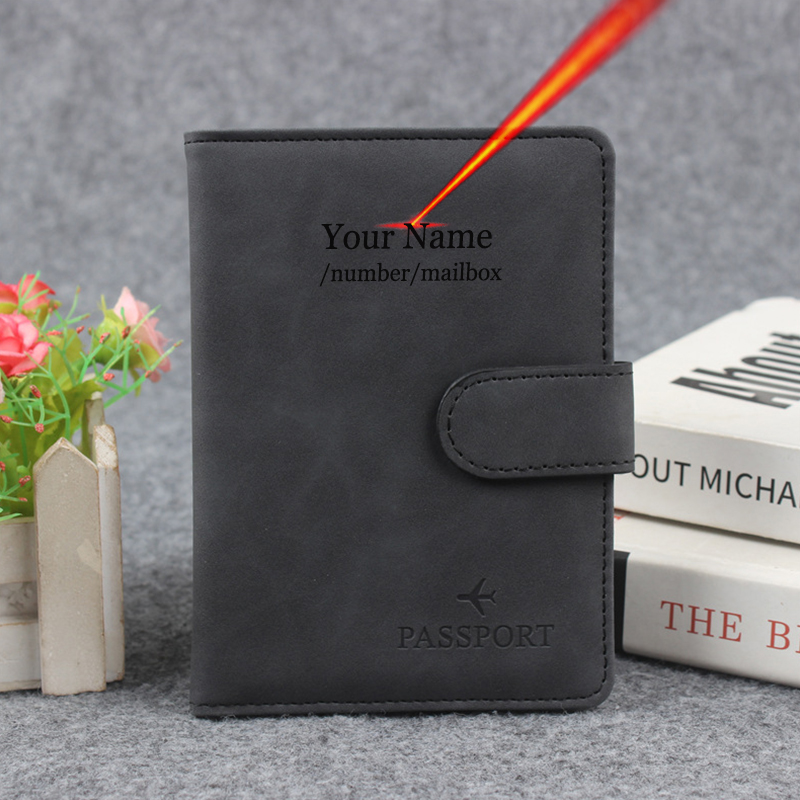 마그네틱 버튼 여권 커버 커버에 이름을 사용자 정의 R - Travel Accessories Wallet 리뷰 및 가격