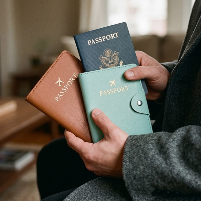 세련된 디자인의 PU 가죽 여권 케이스, 다용도 ID  - Travel Accessories Wallet 리뷰 및 가격