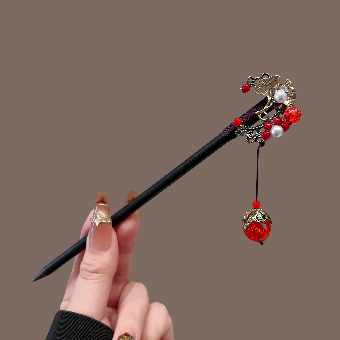 앤티크 나무 머리핀 여성용 우아한 헤어 스틱 새로운 중 - Travel Accessories Jewelry 리뷰 및 가격