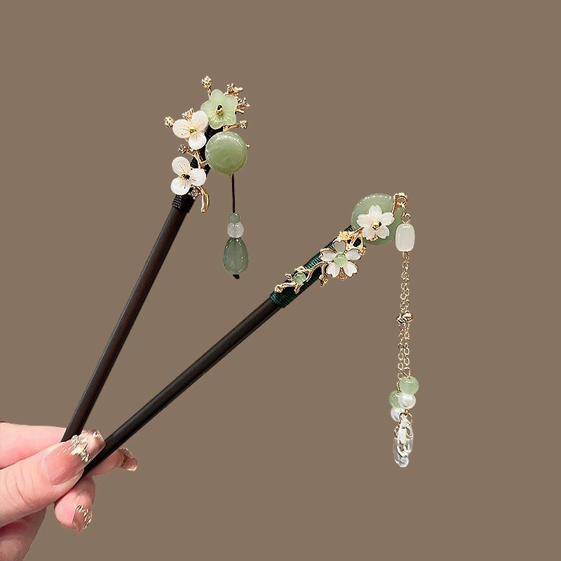 앤티크 나무 머리핀 여성용 우아한 헤어 스틱 새로운 중 - Travel Accessories Jewelry 리뷰 및 가격