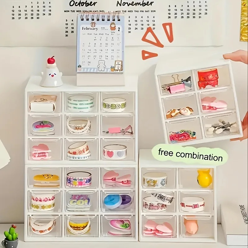1pc 방진 멀티 그리드 데스크탑 서랍 정리함 - 보석 - Travel Accessories Jewelry 리뷰 및 가격