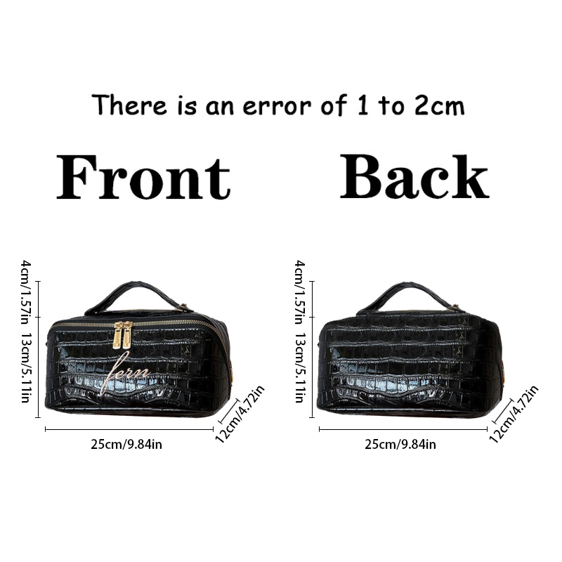 자수 크록 메이크업 가방, 맞춤형 비건 화장품 파우치, - Travel Accessories Ideas 리뷰 및 가격